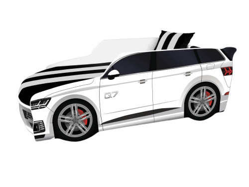 Кровать детская VRN- Premium P003 AUDI Q7 (Белый, Черный)
