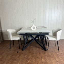 Стол керамический раскладной IMP- Redford 130+25+25