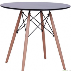 Стол обеденный AMF- Helis (МДФ/белый, черный)