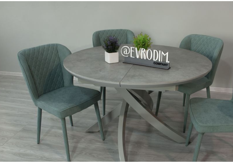 ​Стол обеденный модерн Premium EVRO- Caezar (серая керамика) HY04