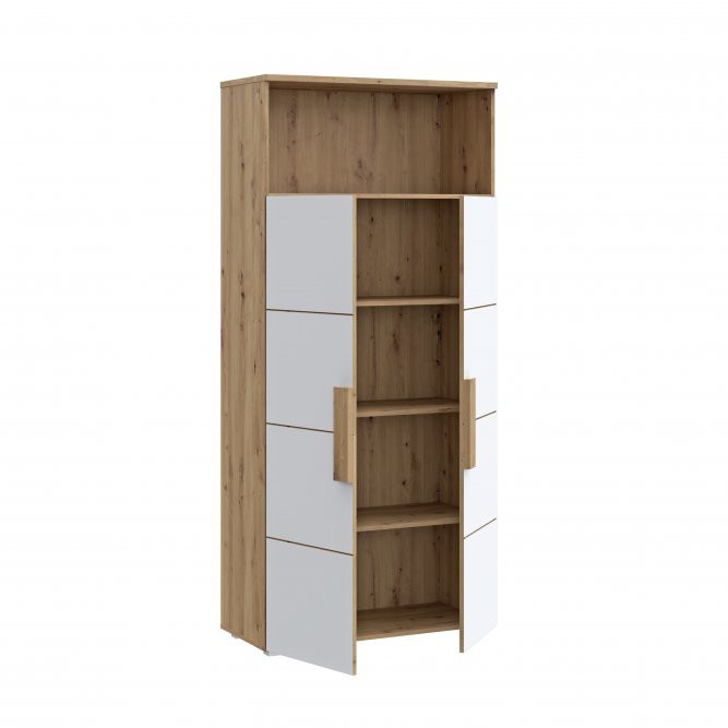 Стеллаж Forte ARKINA LBLR82 дуб артизан-белый