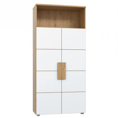 Стеллаж Forte ARKINA LBLR82 дуб артизан-белый