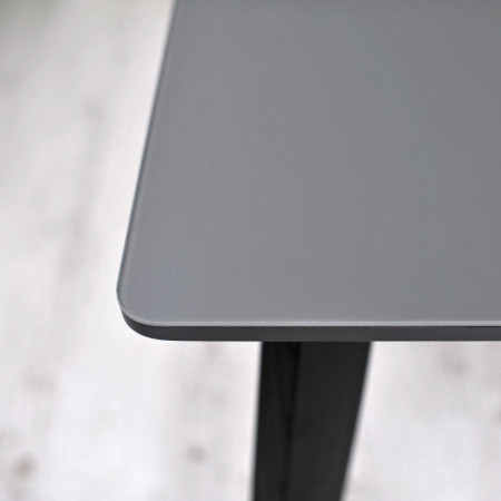 Стол стеклянный Ont- Фабрицио Серый