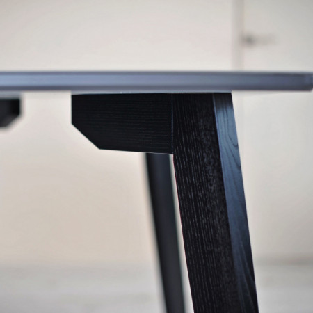 Стол стеклянный Ont- Фабрицио Серый