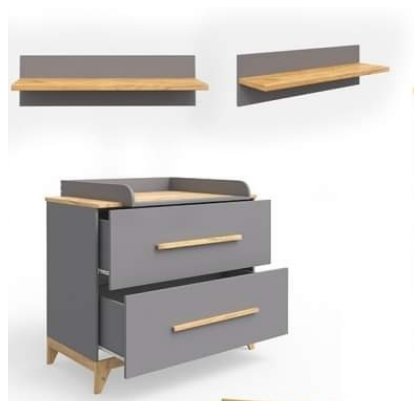 Комод с пеленальным столиком VNG- Мила 