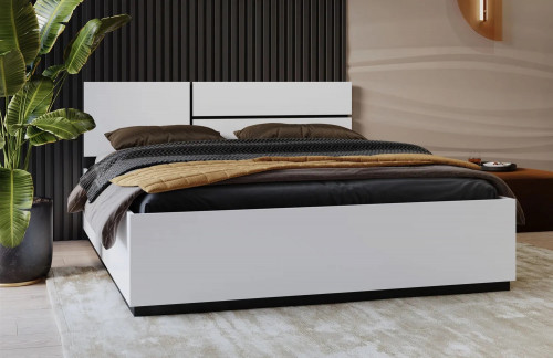 Спальный комплект Helvetia CROSS S (белый-черный)