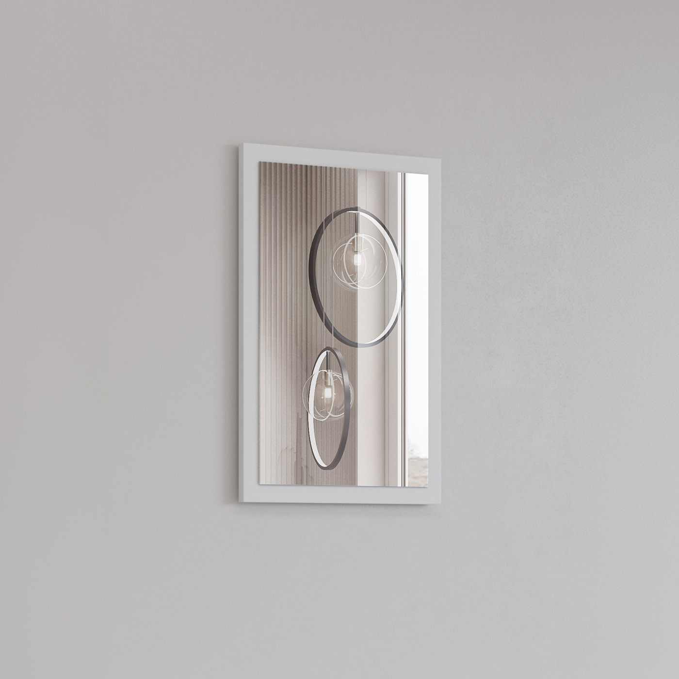 Зеркало в прихожую Helvetia CROSS 249WMY04 (белый)