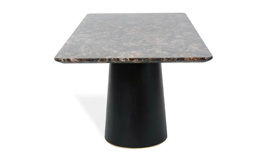 Стол обеденный TOP- Арго черный орех/ золото