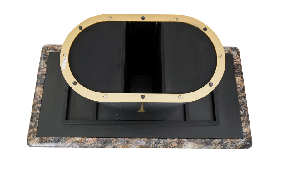 Стол обеденный TOP- Арго черный орех/ золото