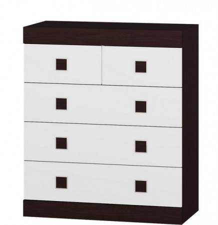 Спальня (модульная) EVR- Соната-4 венге темный + фасад белый