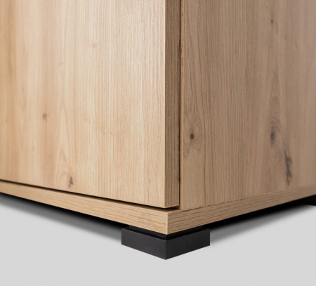 Комод MRK- TEDDY 2 дв 4 шх дуб Артизан/ Кашемир