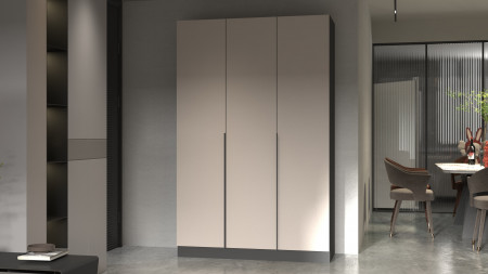 Шкаф с полками на 3 двери ViA- Сити С-19