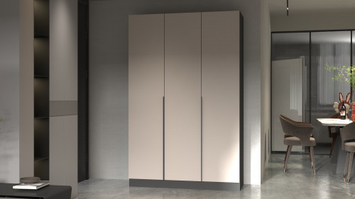 Шкаф с полками на 3 двери ViA- Сити С-19