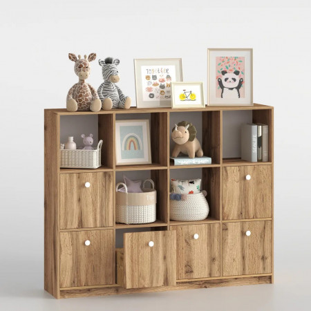 Стеллаж детский 126х160х35 см с шухлядами KOD- ШК-ящ-детский