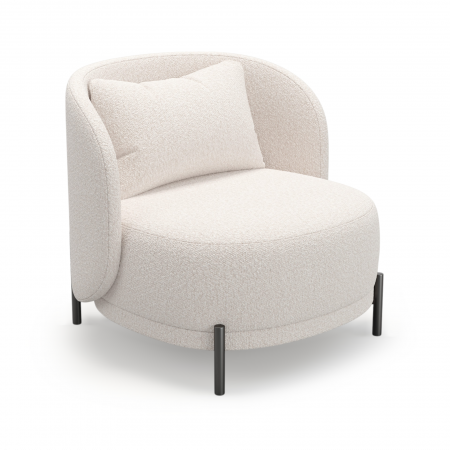 Дизайнерское кресло на металлических ножках Mil- Celestia 