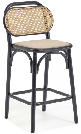 Стул барный Kave Home DORIANE CC2112MV12 (черный)