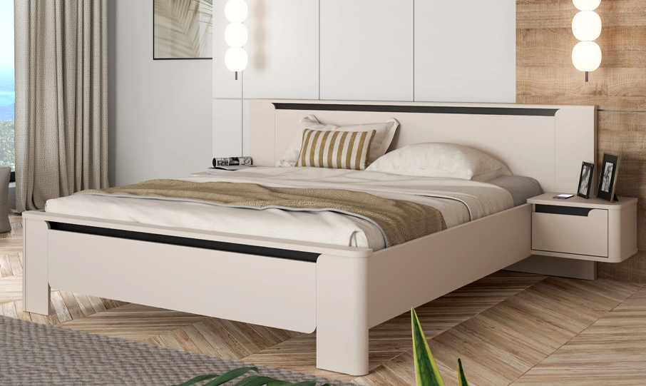 Кровать 1,8 и 2 тумбі TOP- Vodol VXLL1182 