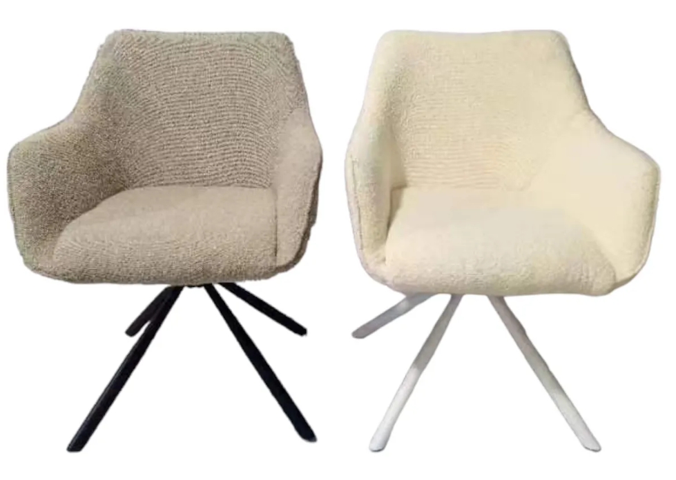 Кресло полу оборотное модерн EXI- LYON LIGHT BEIGE/Светло-Бежевый 