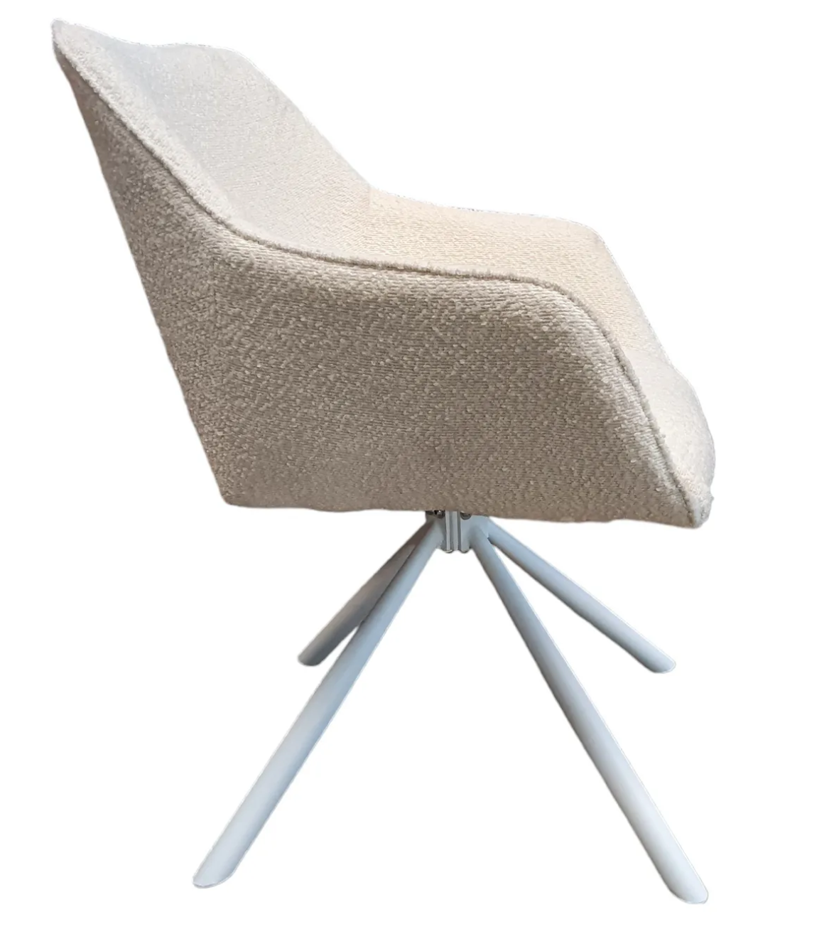 Кресло полу оборотное модерн EXI- LYON LIGHT BEIGE/Светло-Бежевый 