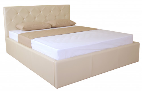 Двуспальная мягкая кровать с подъемным механизмом TPRO- BRIZ lift 1600x2000 beige E2448