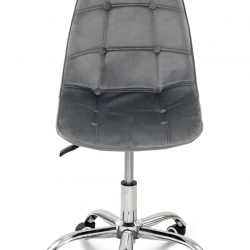 Стул компьютерный BIO- "Марсель" велюр серый/ хром