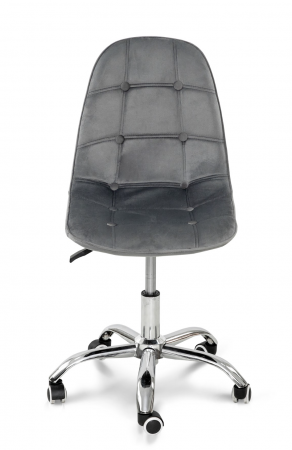 Стул компьютерный BIO- "Марсель" велюр серый/ хром