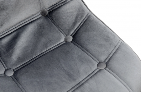 Стул компьютерный BIO- "Марсель" велюр серый/ хром