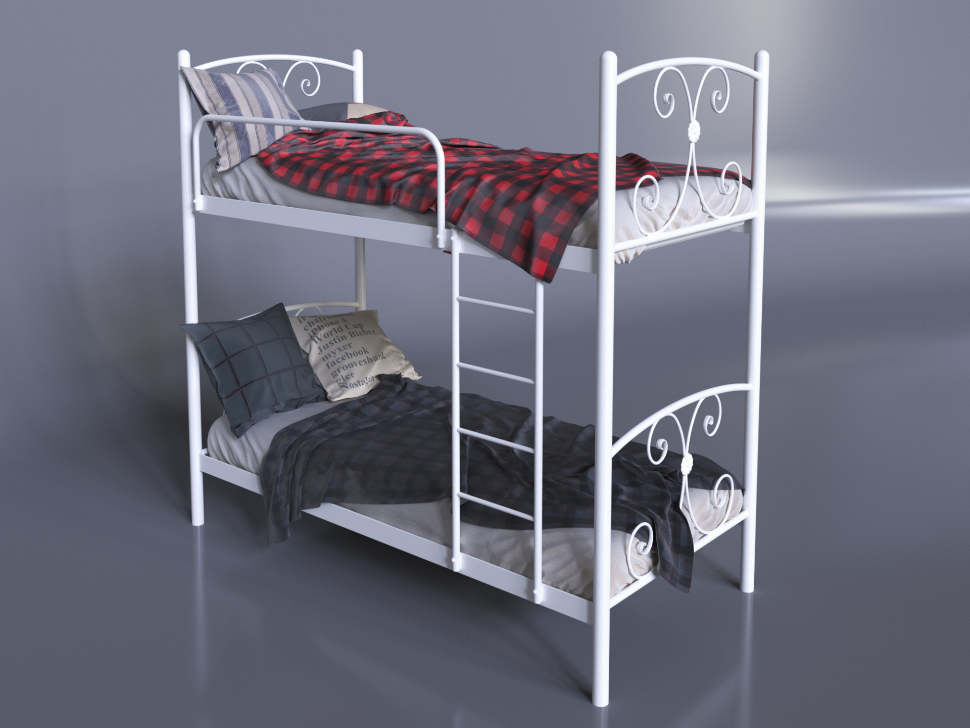 Кровать двухъярусная TNR- Жасмин 190/200Х80/90 см