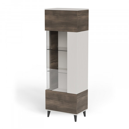 Витрина HALMAR RANDOM 2 W-1 кашемир-орех