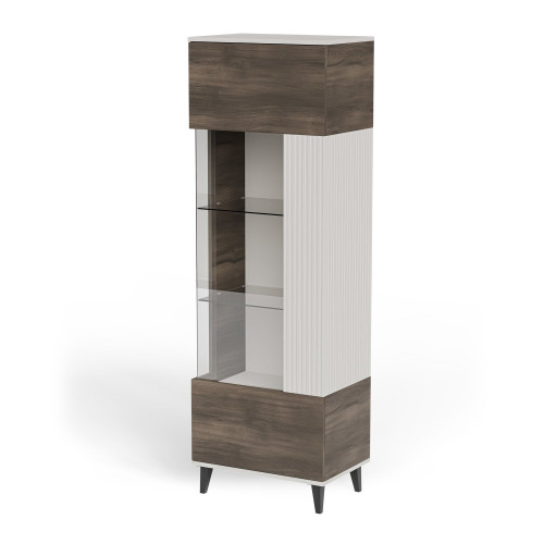 Витрина HALMAR RANDOM 2 W-1 кашемир-орех