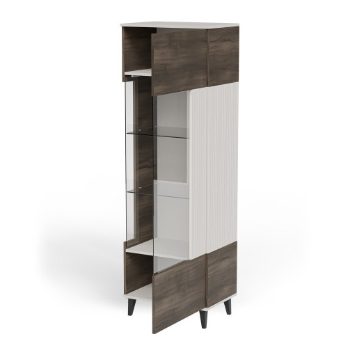 Витрина HALMAR RANDOM 2 W-1 кашемир-орех