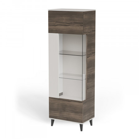 Витрина HALMAR RANDOM 2 W-1 кашемир-орех