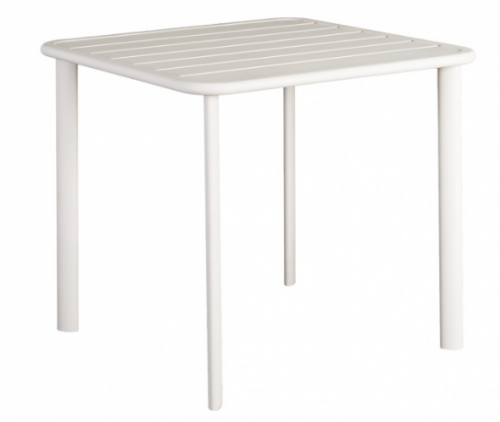 Стол обеденный Alexander Rose TEA- FRESCO 80CMX80CM TABLE - FLINT/SHELL - SLATTED ALU TOP