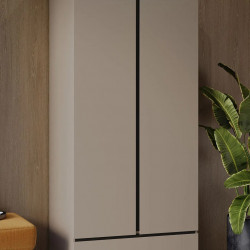 Шкаф на 2 двери с 1 ящиком Helvetia CROSS S 24CWMY18 (конго-черный)