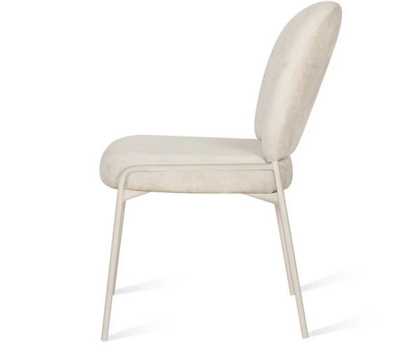 Стул обеденный CRV- Paoline Cream silk and light grey legs 