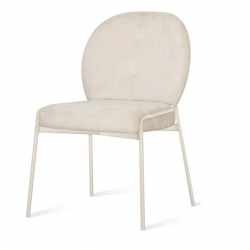 Стул обеденный CRV- Paoline Cream silk and light grey legs 