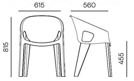 Кресло уличное VLL- FERNE Premo (антрацит, серый)