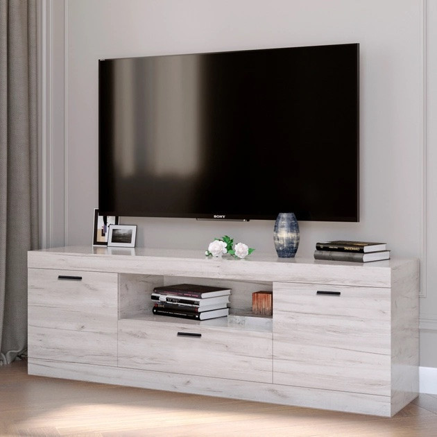 Тумба под телевизор EVR- Соната ТВ-1500 крафт белый