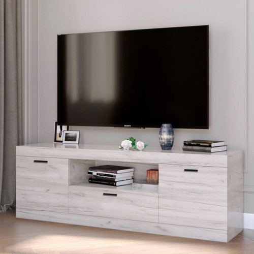 Тумба под телевизор EVR- Соната ТВ-1500 крафт белый