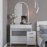 Стол будуарный с зеркалом EVR- Трюмо-1 белый(нимфея альба)
