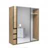 Шкаф - купе MRK- TEDDY 1,75х2,1 м Дуб Артизан / Зеркало
