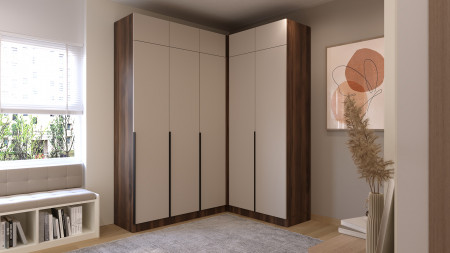 Шкаф угловой на 2 двери ViA- Сити С-20