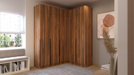 Шкаф угловой на 2 двери ViA- Сити С-20