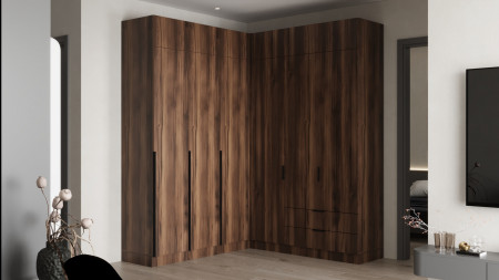 Шкаф угловой на 2 двери ViA- Сити С-20