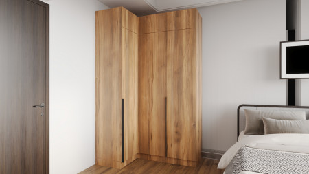 Шкаф угловой на 2 двери ViA- Сити С-20