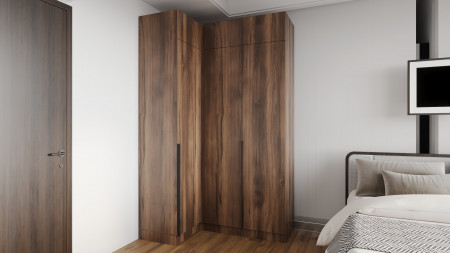 Шкаф угловой на 2 двери ViA- Сити С-20