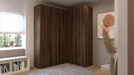 Шкаф угловой на 2 двери ViA- Сити С-20