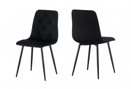 Стул обеденный BIO- Grace Трасти (велюр серый, черный)