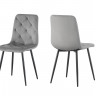Стул обеденный BIO- Grace Трасти (велюр серый, черный)
