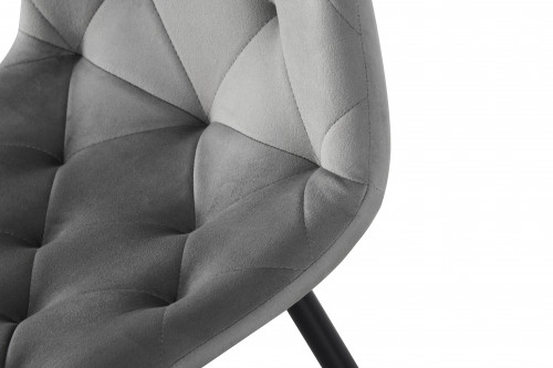 Стул обеденный BIO- Grace Трасти (велюр серый, черный)